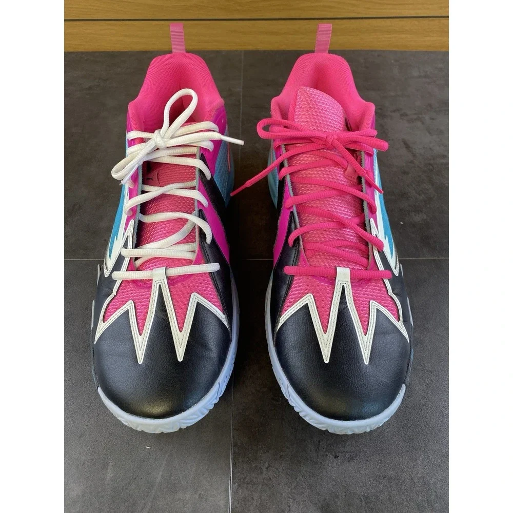 Puma Men's Blue,Pink,Black Northern Lights Scoot Zeros Sneakers Size 13-CLEAN